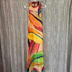 Multicolor Sleeveless Maxi Dress
